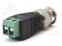 BNC plug with terminal block female